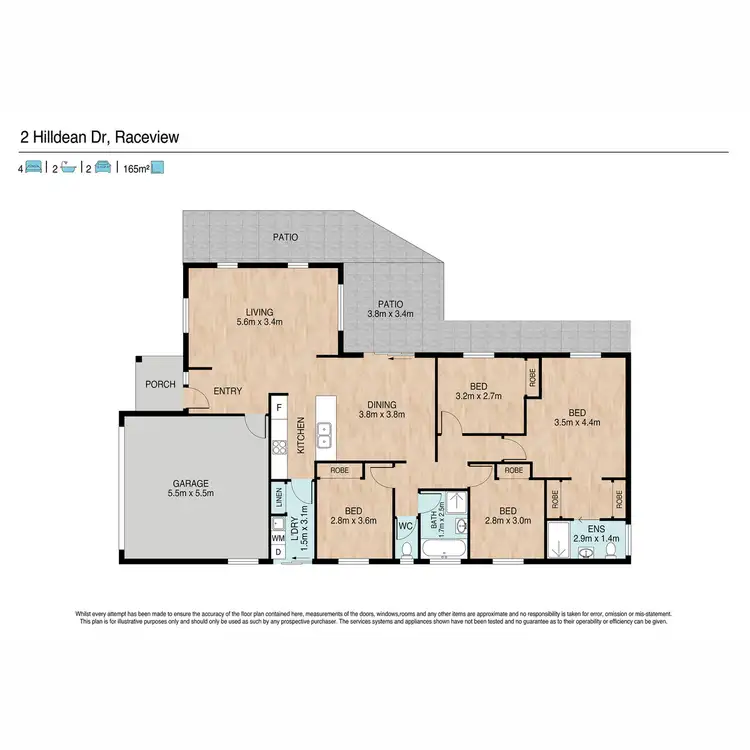 Floorplan of Homely house listing, 2 Hilldean Drive, Raceview QLD 4305
