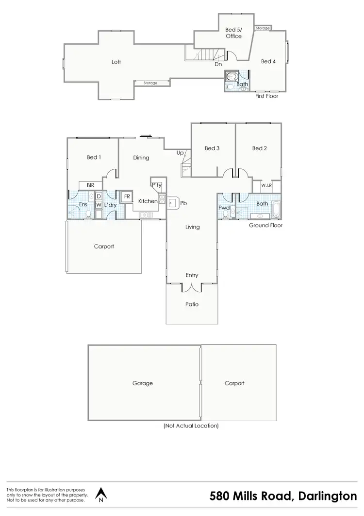 Floorplan of Homely house listing, 580 Mills Road, Darlington WA 6070