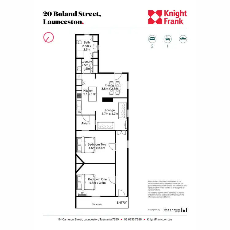Floorplan of Homely house listing, 20 Boland Street, Launceston TAS 7250