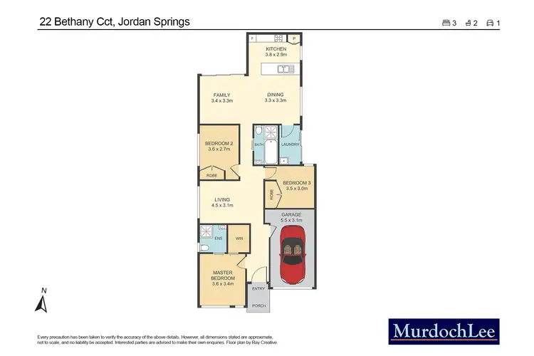 Floorplan of Homely house listing, 22 Bethany Circuit, Jordan Springs NSW 2747
