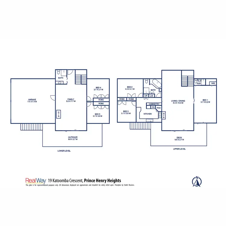 Floorplan of Homely house listing, 19 Katoomba Crescent, Prince Henry Heights QLD 4350