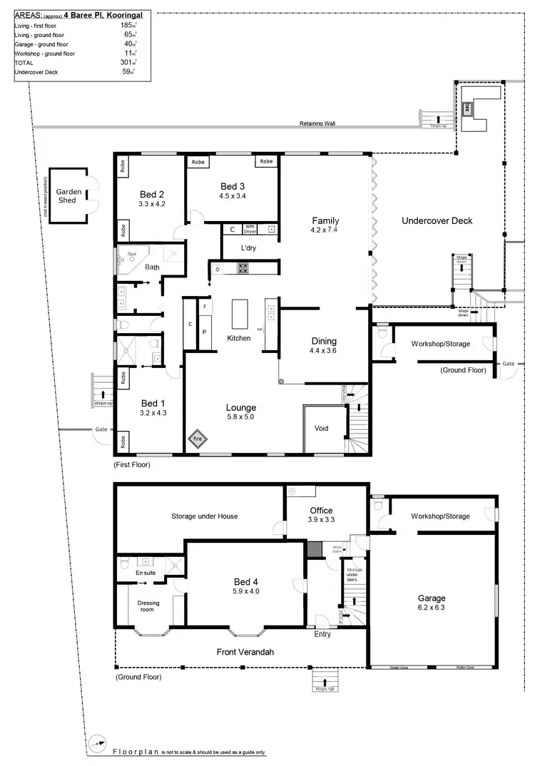 Floorplan of Homely house listing, 4 Baree Place, Kooringal NSW 2650