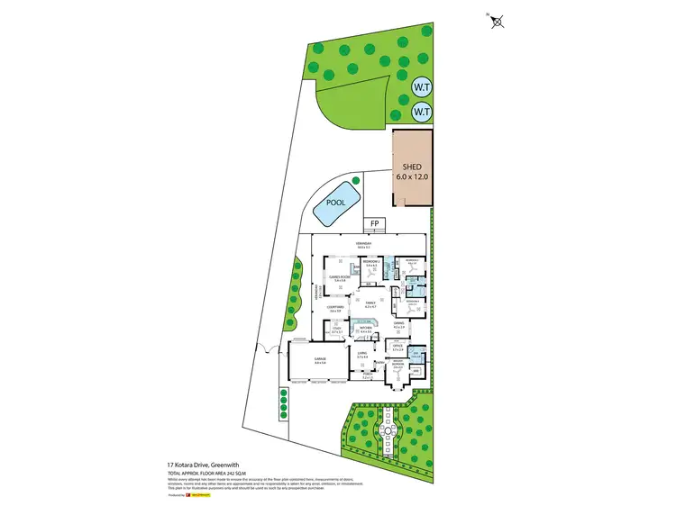 Floorplan of Homely house listing, 17 Kotara Drive, Greenwith SA 5125