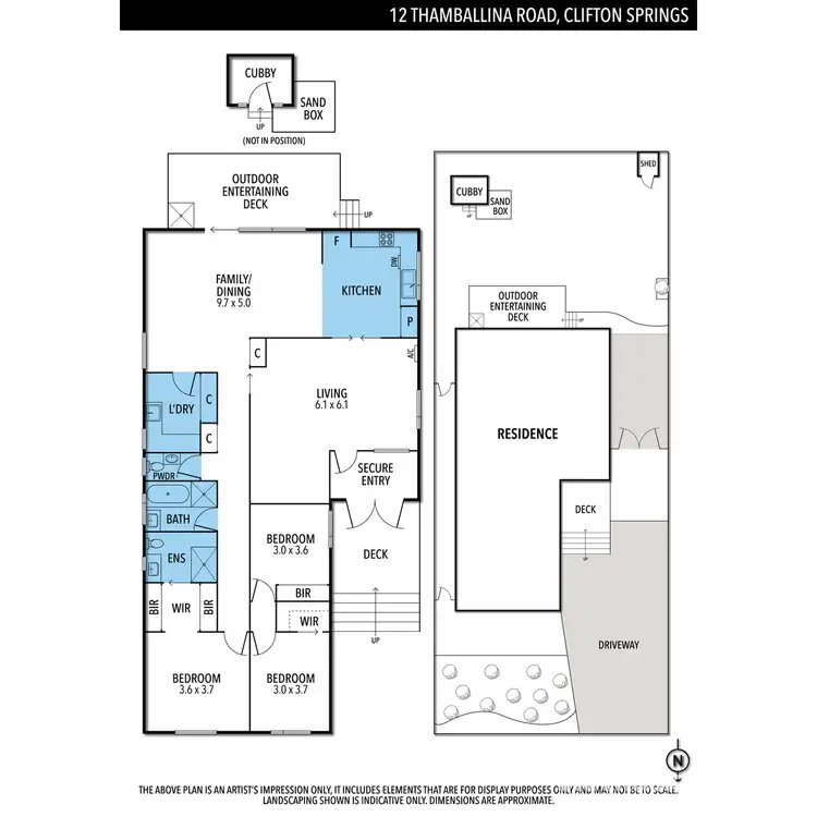Floorplan of Homely house listing, 12 Thamballina Road, Clifton Springs VIC 3222