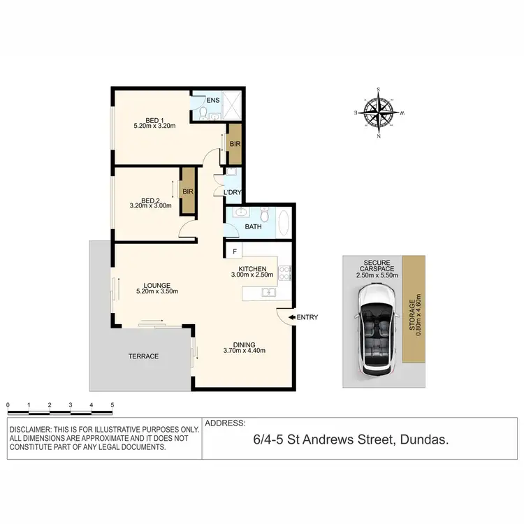 Floorplan of Homely apartment listing, 6/4-5 St Andrews Street, Dundas NSW 2117