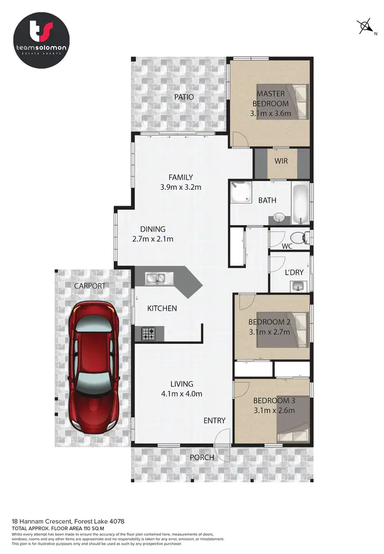 Floorplan of Homely house listing, 18 Hannam Crescent, Forest Lake QLD 4078