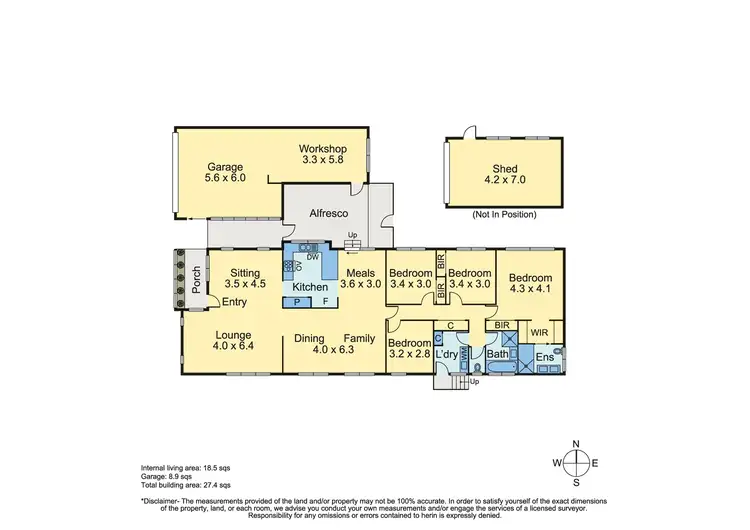 Floorplan of Homely house listing, 42 Raphael Crescent, Frankston VIC 3199