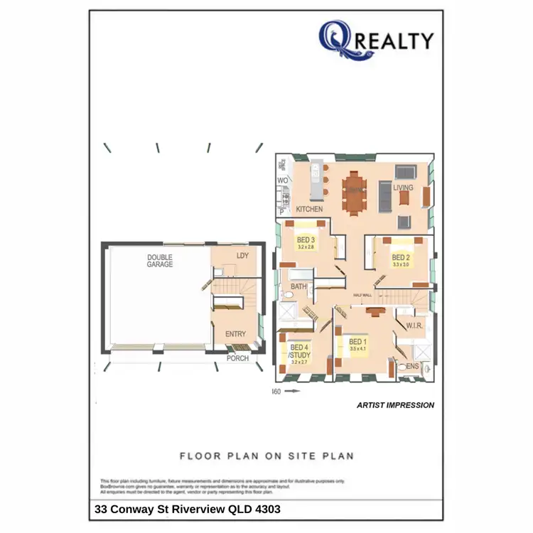 Floorplan of Homely house listing, 33 Conway Street, Riverview QLD 4303