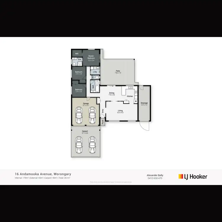 Floorplan of Homely house listing, 16 Andamooka Avenue, Worongary QLD 4213