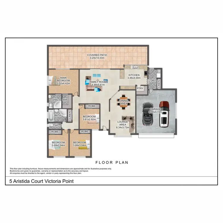 Floorplan of Homely house listing, 5 Aristida Court, Victoria Point QLD 4165