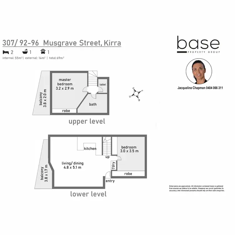 Floorplan of Homely unit listing, 307/92-96 Musgrave Street, Kirra QLD 4225