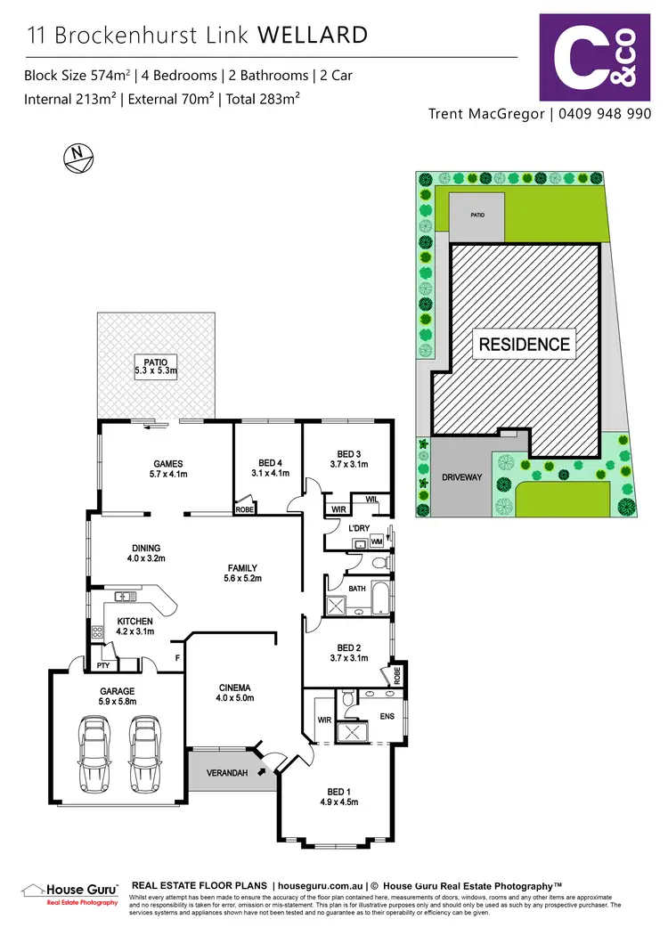 Floorplan of Homely house listing, 11 Brockenhurst Link, Wellard WA 6170