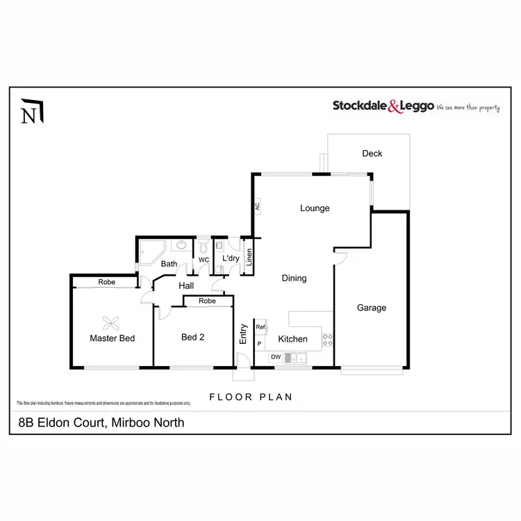 Floorplan of Homely unit listing, 8B Eldon Court, Mirboo North VIC 3871