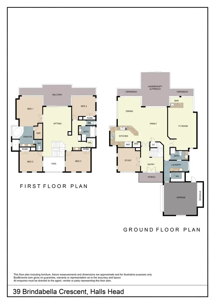 Floorplan of Homely house listing, 39 Brindabella Crescent, Halls Head WA 6210