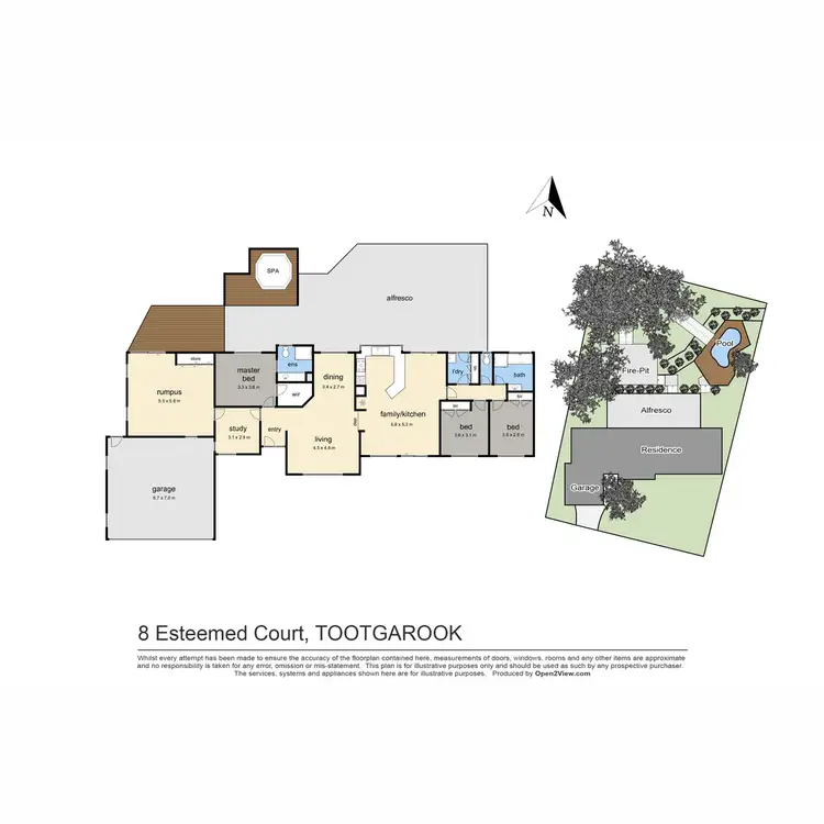 Floorplan of Homely house listing, 8 Esteemed Court, Tootgarook VIC 3941