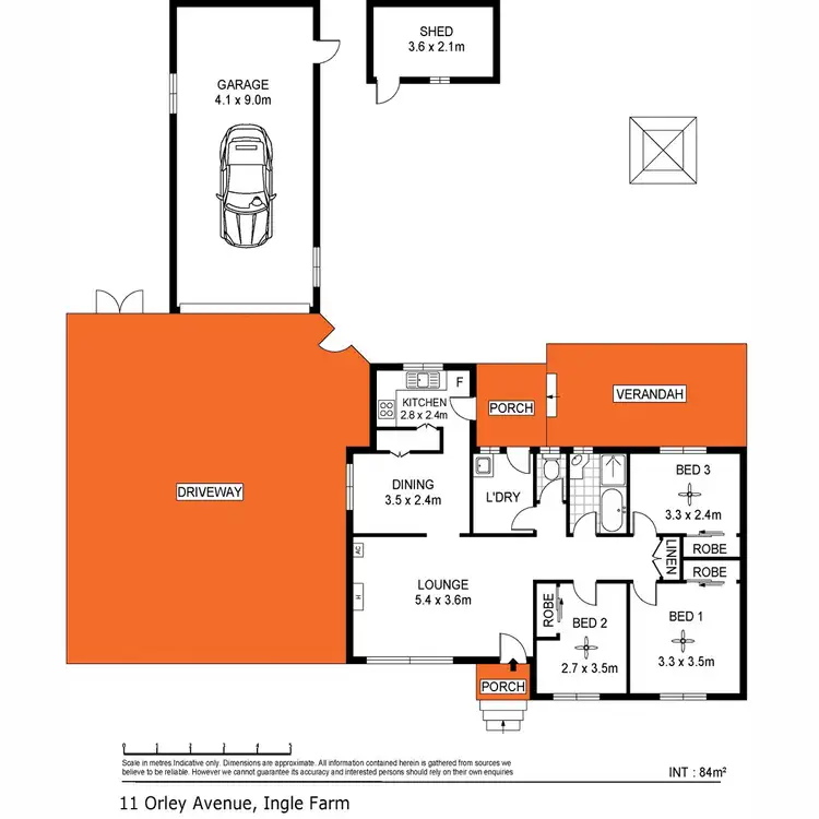 Floorplan of Homely house listing, 11 Orley Avenue, Ingle Farm SA 5098