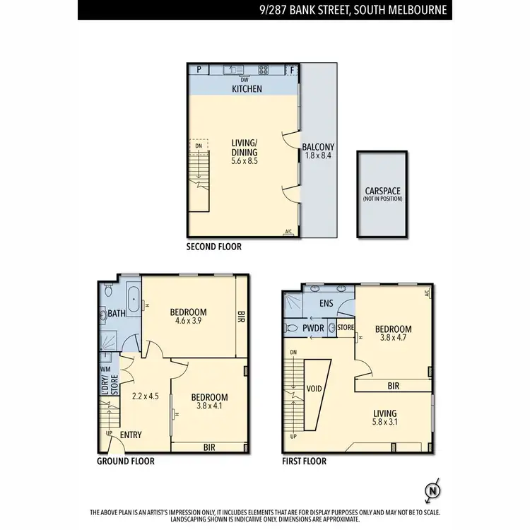 Floorplan of Homely apartment listing, 9/287 Bank Street, South Melbourne VIC 3205