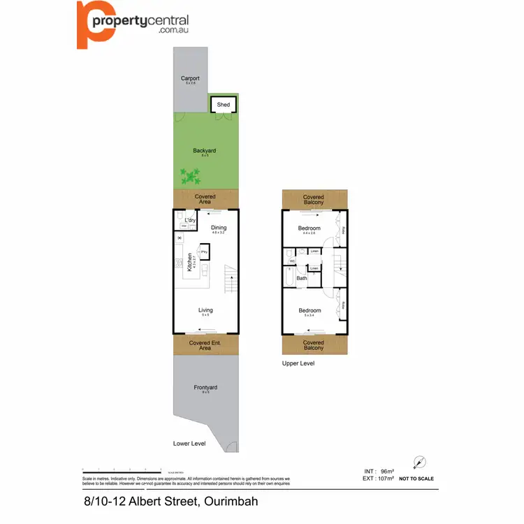 Floorplan of Homely townhouse listing, 8/10 Albert Street, Ourimbah NSW 2258