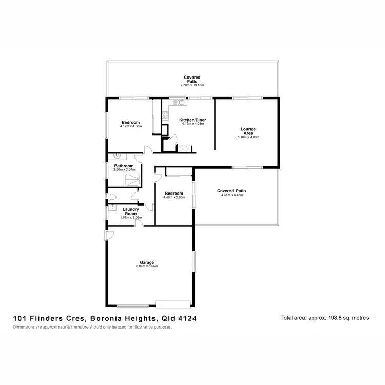 Floorplan of Homely house listing, 101 Flinders Crescent, Boronia Heights QLD 4124