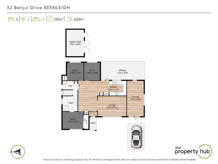 Floorplan of Homely house listing, 52 Benjul Drive, Beenleigh QLD 4207