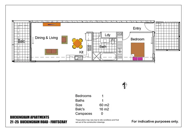 Floorplan of Homely apartment listing, 106/21 Buckingham Street, Footscray VIC 3011