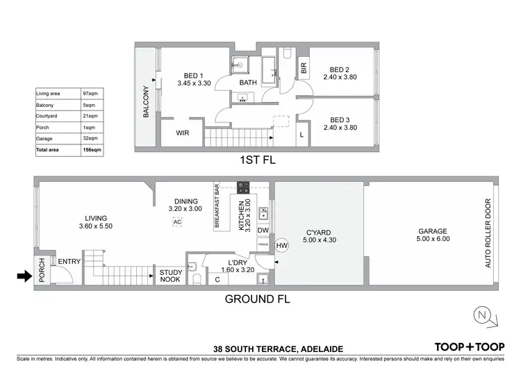 Floorplan of Homely house listing, 38 South Terrace, Adelaide SA 5000