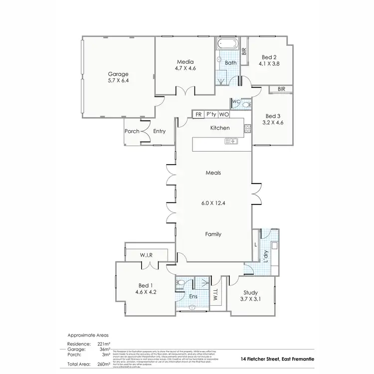 Floorplan of Homely house listing, 14 Fletcher Street, East Fremantle WA 6158