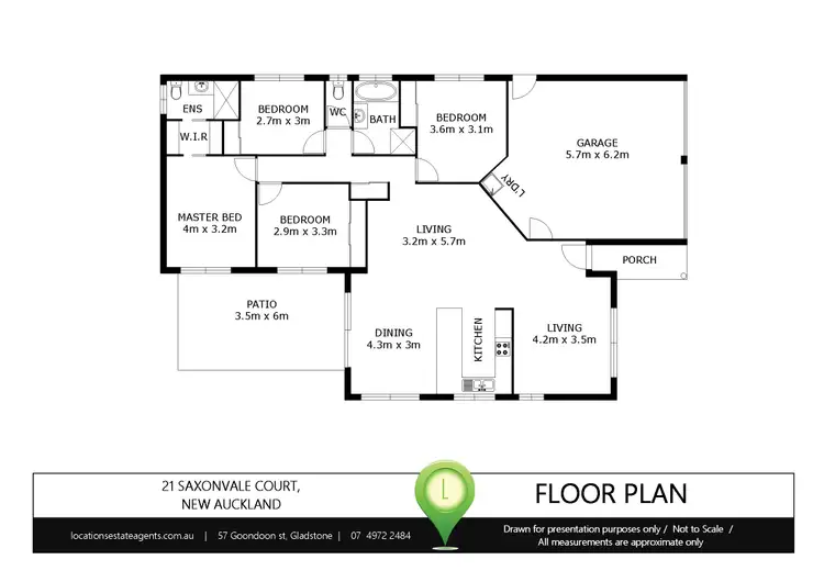Floorplan of Homely house listing, 21 Saxonvale Court, New Auckland QLD 4680