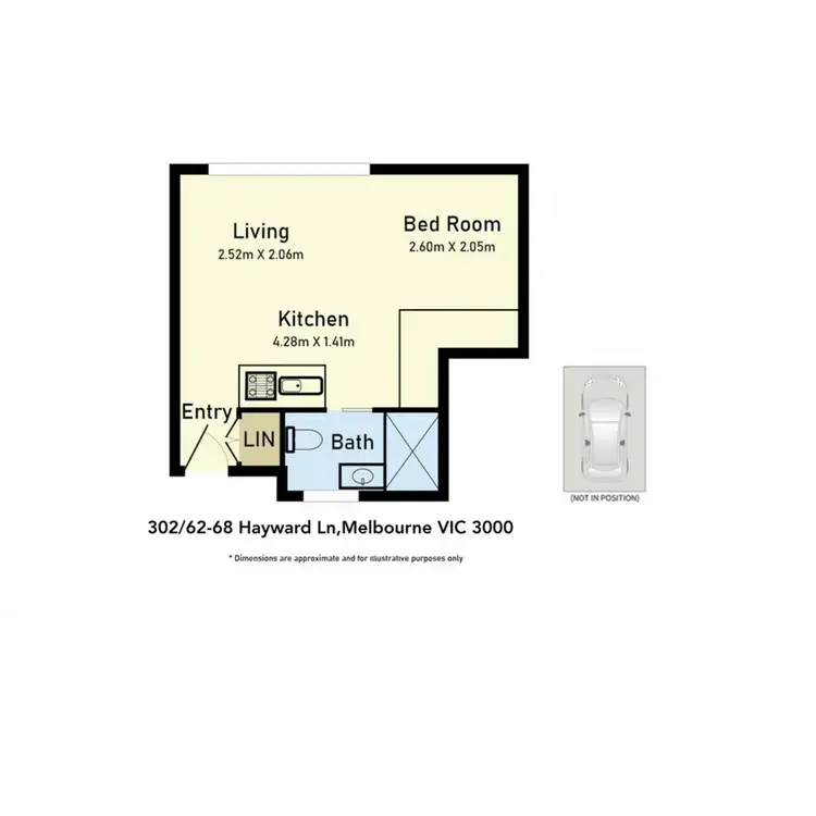 Floorplan of Homely apartment listing, 302/62-68 Hayward Lane, Melbourne VIC 3000
