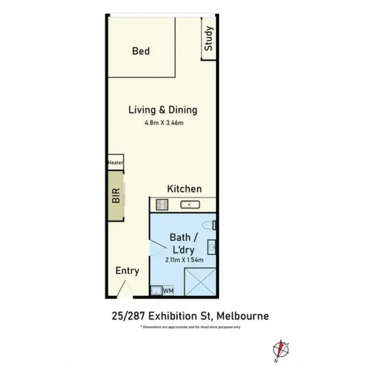 Floorplan of Homely apartment listing, 25/287 Exhibition Street, Melbourne VIC 3000