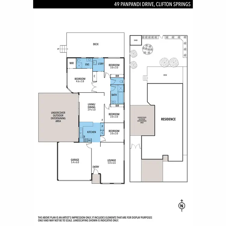 Floorplan of Homely house listing, 49 Panpandi Drive, Clifton Springs VIC 3222