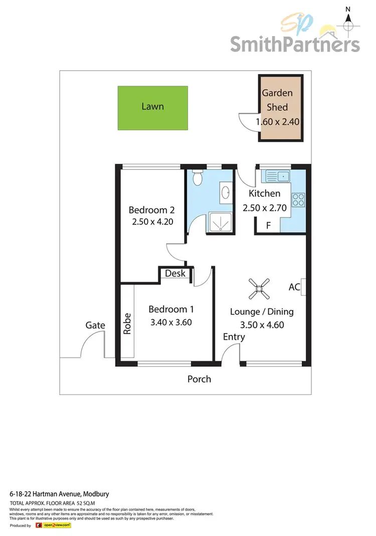 Floorplan of Homely unit listing, 6/18-22 Hartman Avenue, Modbury SA 5092