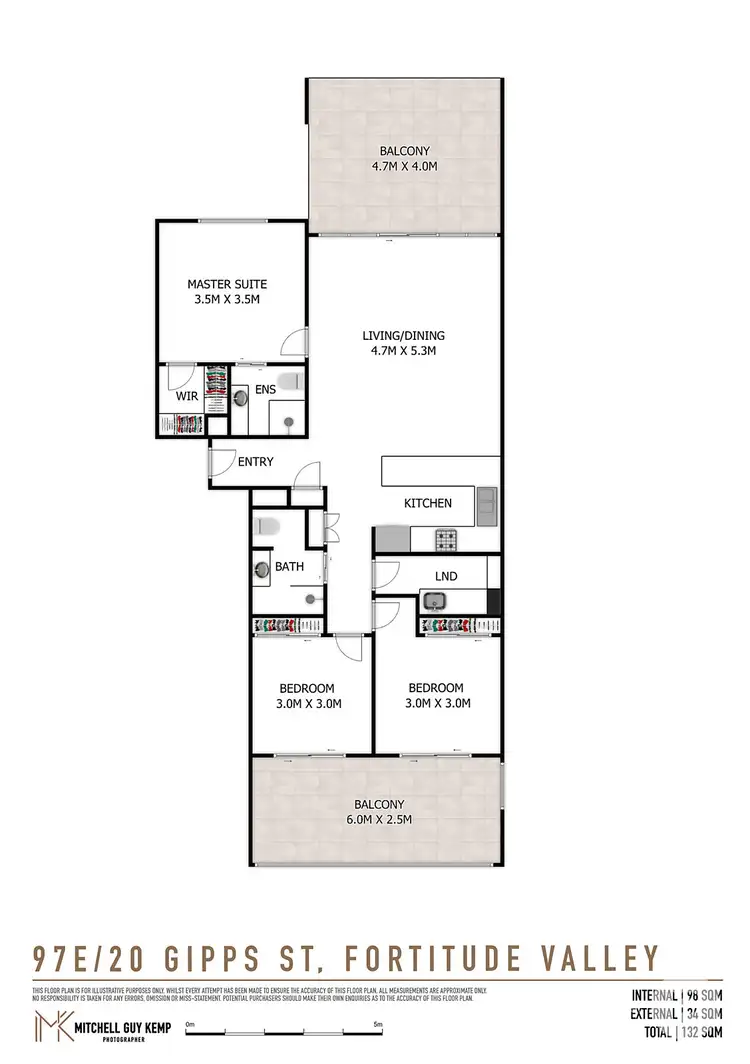 Floorplan of Homely unit listing, 97/20 Gipps Street, Fortitude Valley QLD 4006