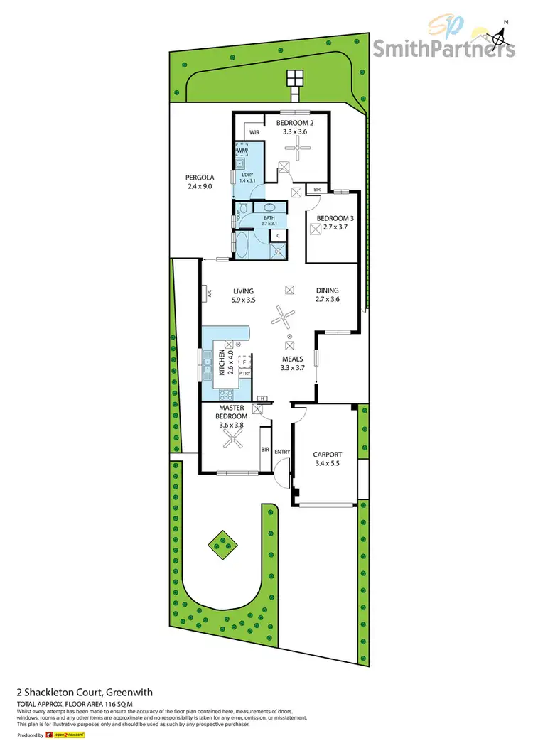 Floorplan of Homely house listing, 2 Shackleton Court, Greenwith SA 5125