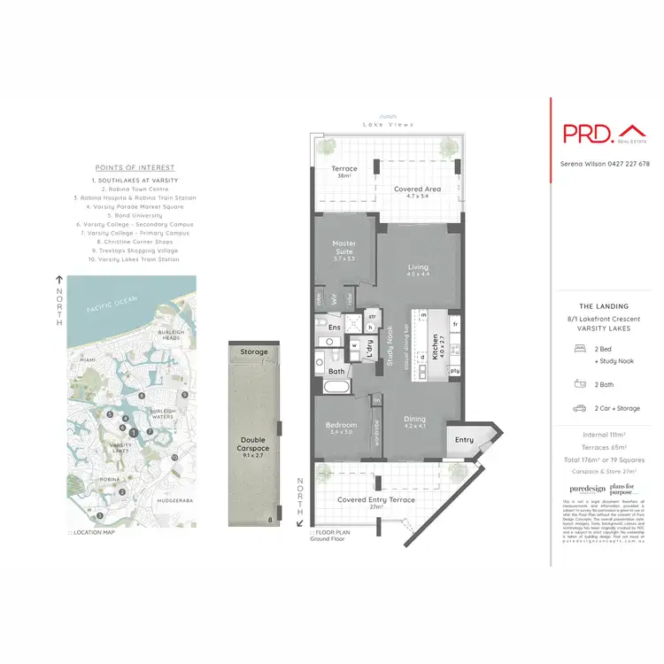 Floorplan of Homely apartment listing, 8/1 Lakefront Crescent, Varsity Lakes QLD 4227
