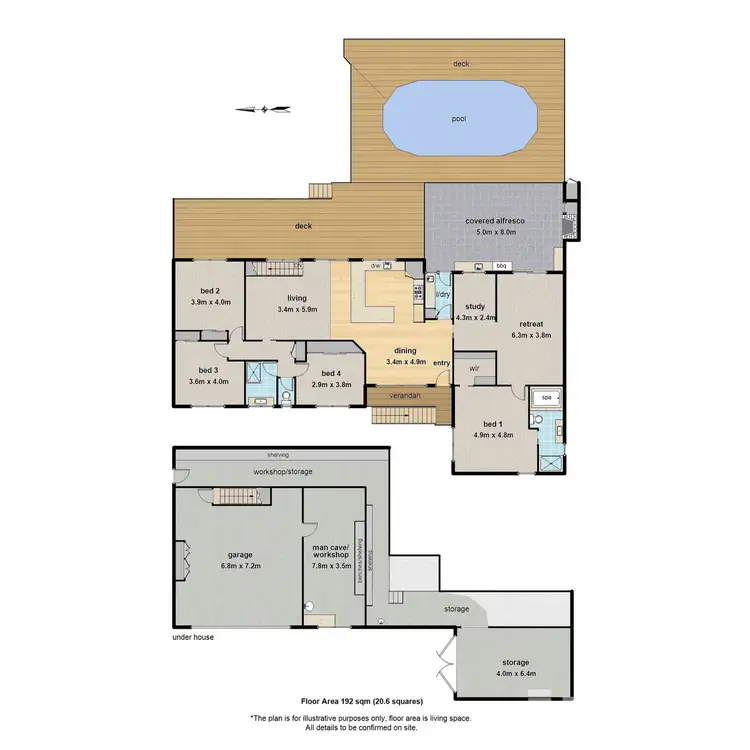 Floorplan of Homely house listing, 21 Lawsons Road, Emerald VIC 3782