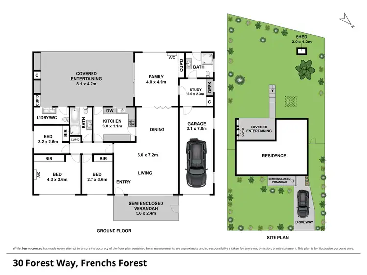 Floorplan of Homely house listing, 30 Forest Way, Frenchs Forest NSW 2086