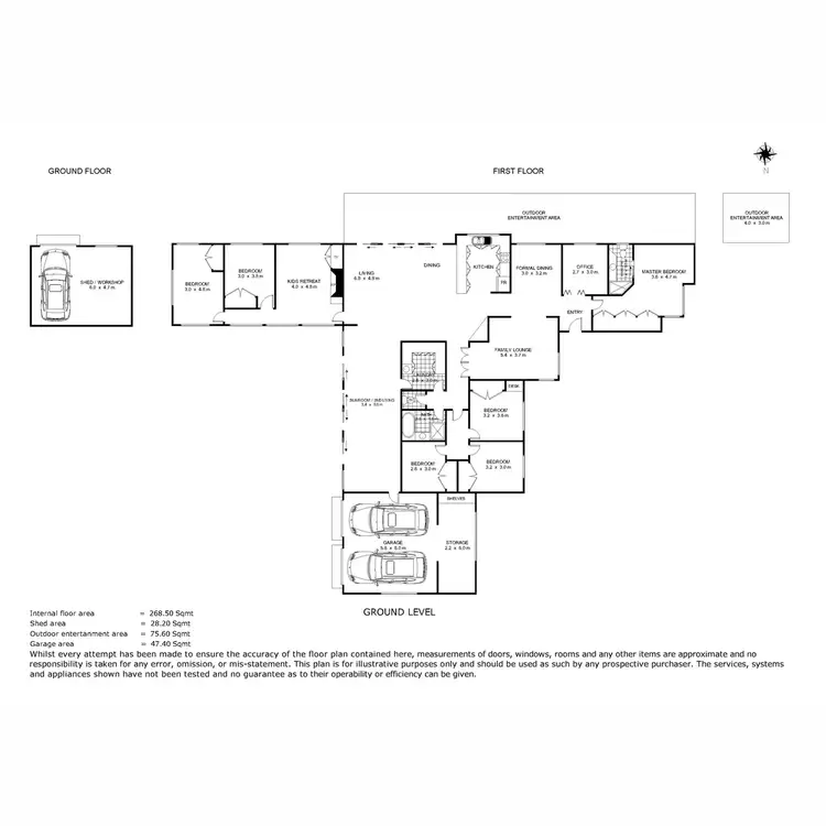 Floorplan of Homely house listing, 4 McAdam Court, Middle Ridge QLD 4350