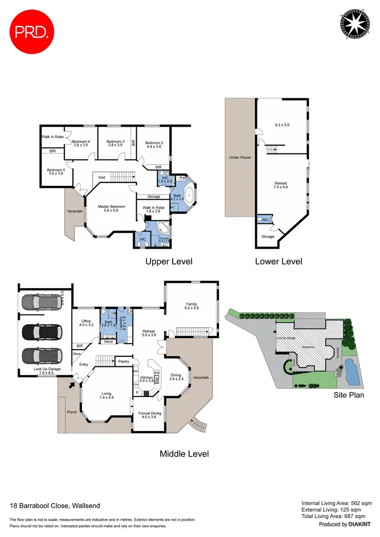Floorplan of Homely house listing, 18 Barrabool Close, Wallsend NSW 2287