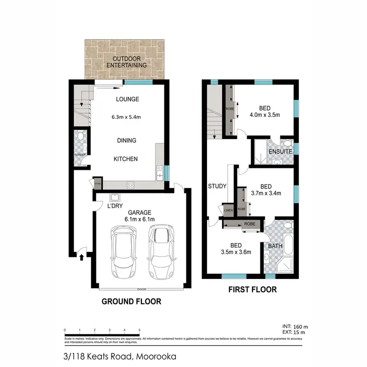 Floorplan of Homely townhouse listing, 3/118 Keats Street, Moorooka QLD 4105