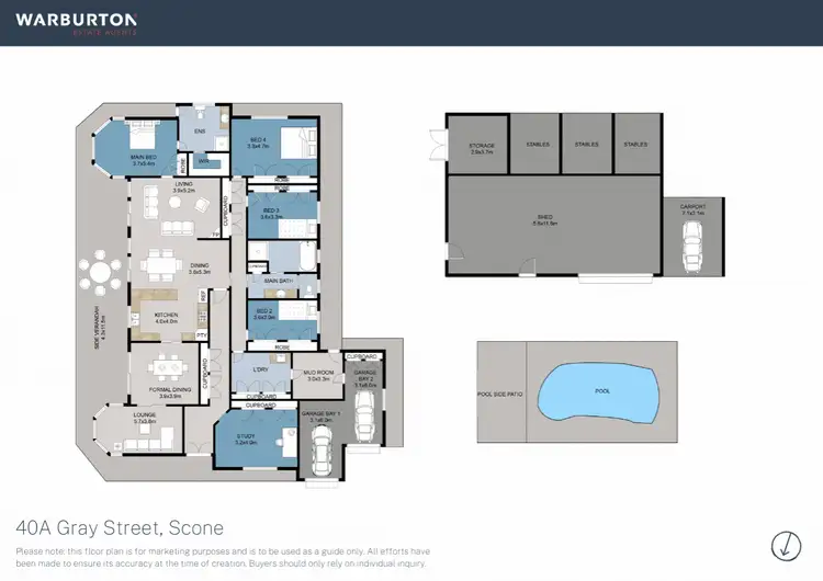 Floorplan of Homely rural property listing, 137 Middlebrook Road, Scone NSW 2337