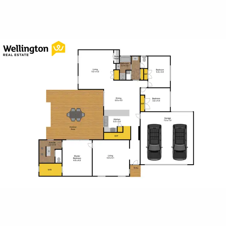 Floorplan of Homely house listing, 8 Bakker Place, Maffra VIC 3860