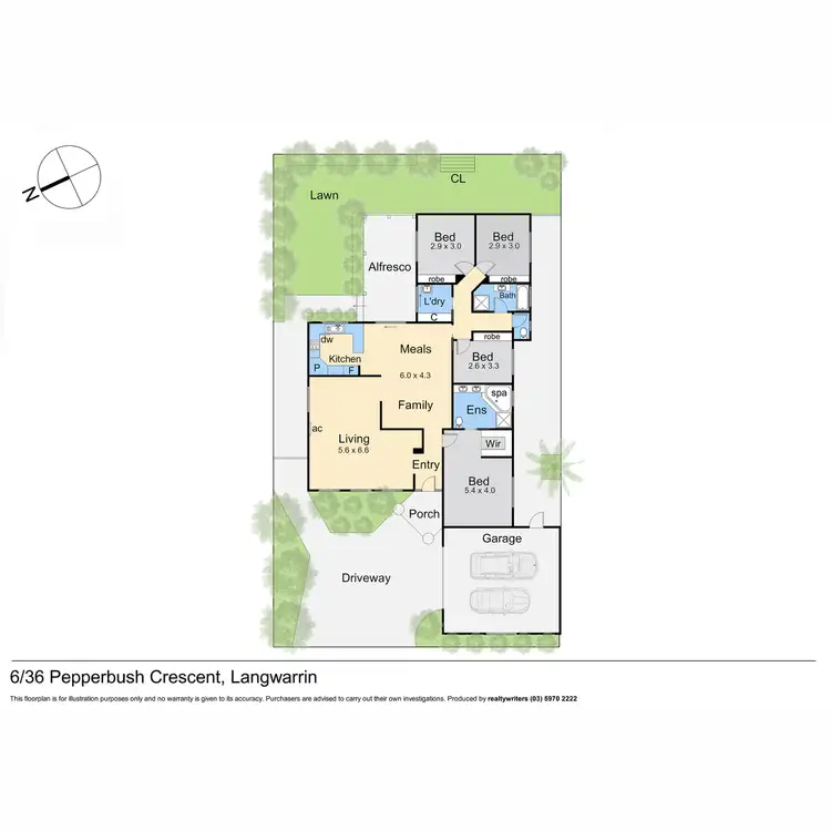 Floorplan of Homely house listing, 6/36 Pepperbush Crescent, Langwarrin VIC 3910