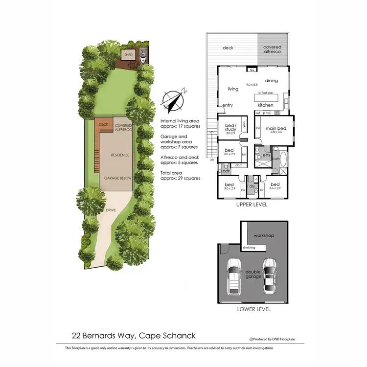Floorplan of Homely house listing, 22 Bernards Way, Cape Schanck VIC 3939