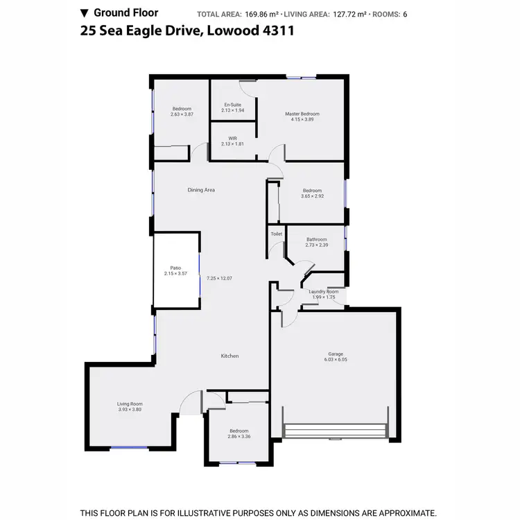 Floorplan of Homely house listing, 25 Sea Eagle Drive, Lowood QLD 4311