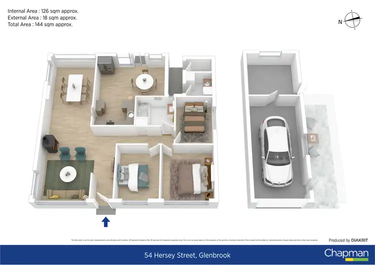 Floorplan of Homely house listing, 54 Hersey Street, Glenbrook NSW 2773