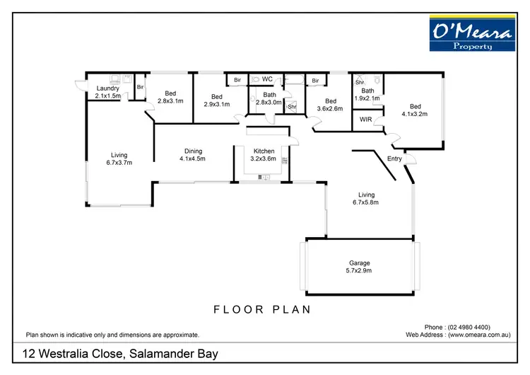 Floorplan of Homely house listing, 12 Westralia Close, Salamander Bay NSW 2317
