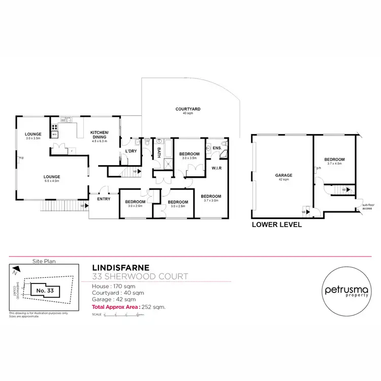 Floorplan of Homely house listing, 33 Sherwood Court, Lindisfarne TAS 7015