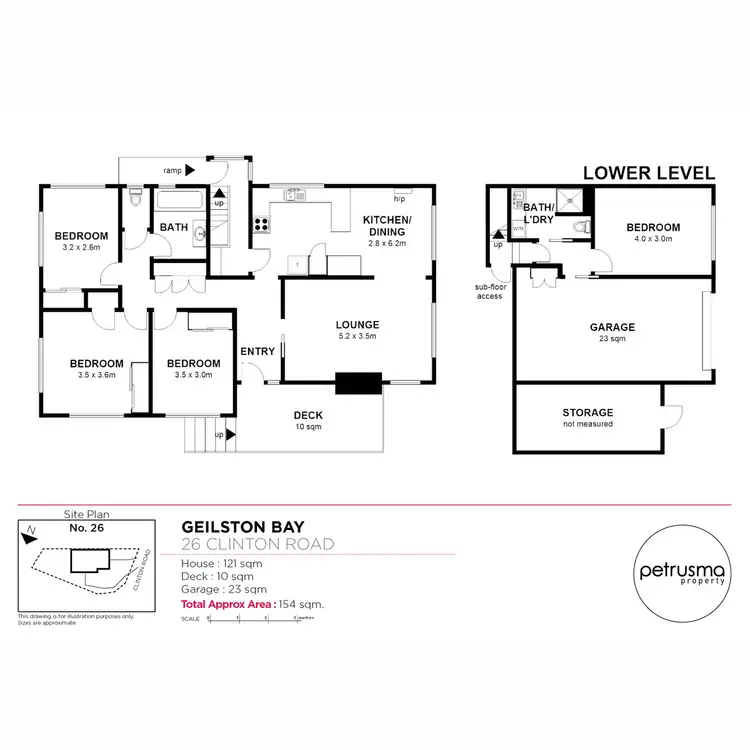 Floorplan of Homely house listing, 26 Clinton Road, Geilston Bay TAS 7015