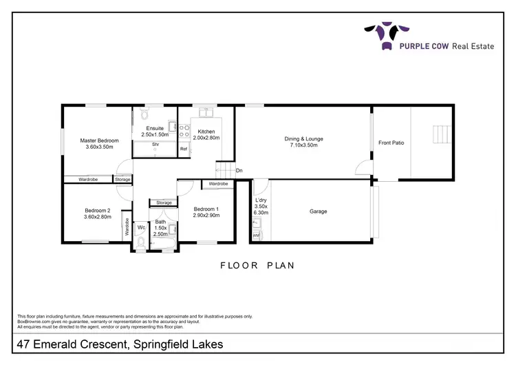 Floorplan of Homely house listing, 47 Emerald Crescent, Springfield QLD 4300